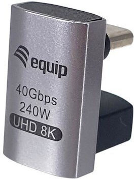Equip Μετατροπέας USB-C male σε USB-C female Γκρι 1τμχ 133477