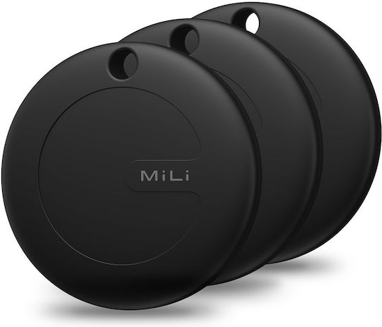 MiLi MiTag Google Find Hub Schwarz 3 Stück