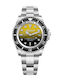 Bobroff Мъжки Часовник 44mm На Батерия Със Сребрист Ацетилен Механизъм