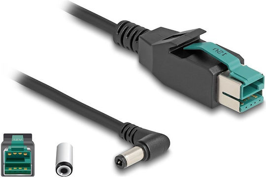 DeLock Poweredusb Male 12 V To Dc 5.5 X 2.5 Mm Male Καλώδιο DC - DC 1m (80609) 1τμχ