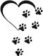 Αυτοκόλλητα Pet Αυτοκινήτου Βιτρίνας Lovely Paws