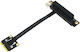 Αντάπτορας Delock Mini Pcie Male To Pcie 3.0 X8 Slot 90°