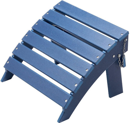 Vevor Adirondack Ottoman 15,7l x 18,9b x 13h Zoll HDPE Klappfußstütze Blau