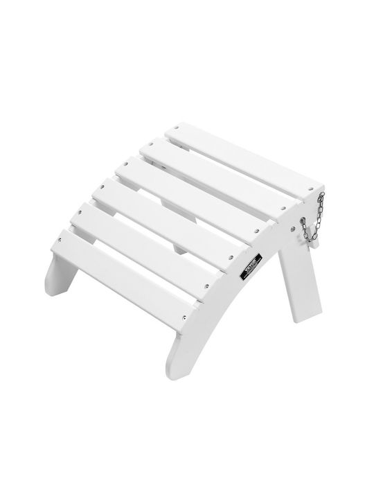 Vevor Adirondack Ottoman 17,7l X 19,7w X 13,8h Ίντσες Hdpe Πτυσσόμενο Υποπόδιο Λευκό