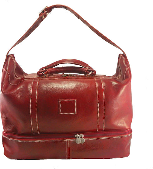 Mybag Σακ Βουαγιάζ Κόκκινο από Δέρμα