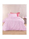 Rythmos Set Pături Pentru Copii Semi Dublu Cu Față De Pernă Young Heart Roz 160x240 cm