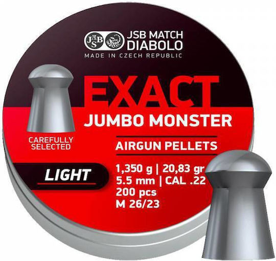 Jsb Exact Jumbo Monster Light 5,52mm 1,350g 200pcs