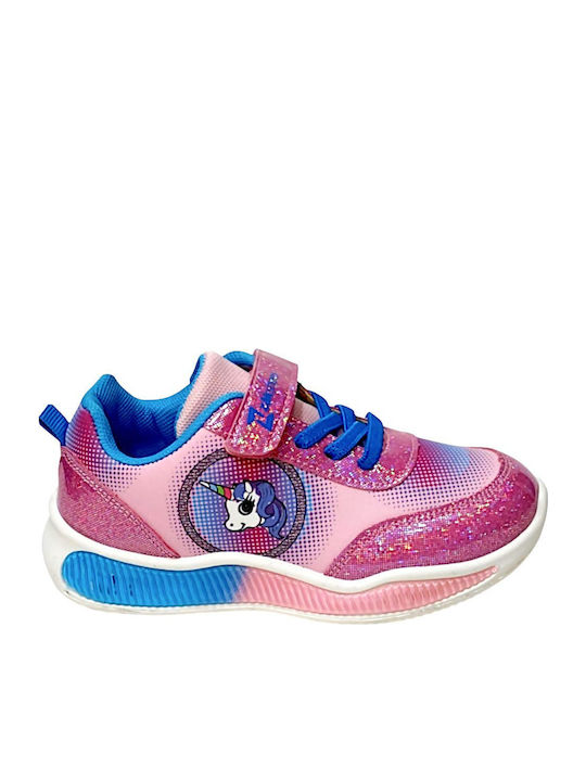 Παιδικά Sneakers με Σκρατς Ροζ