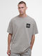 B.intl Short Sleeve Blouse Grey