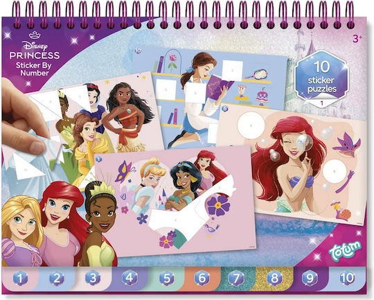 Set Creativ de Abțibilduri Lipire după Numere Disney Princess