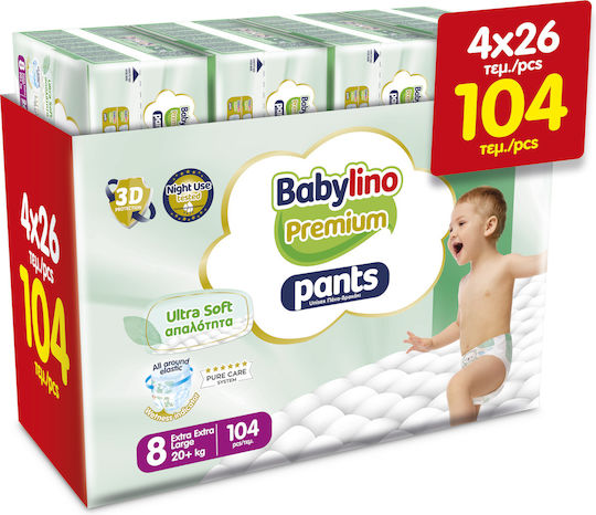 Babylino Diaper Pants Premium Pants Monthly Pack No. 8 for 20+kg 104pcs