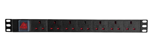 Digitmx Netpro Np-cpdu7 1u 7-ways Pdu 13a Switch