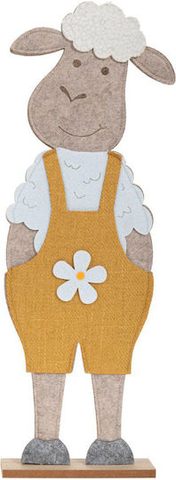 Filz Dekoschaf Gelb-Beige 13x5x38cm Iliadis 89468