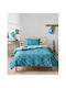 Kentia Retile Set Kids Duvet Cover Single with Pillowcase Cotton Blue 165x245cm