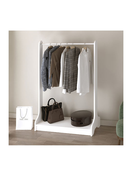 Belgum Eingangsmöbel mit Schuhschrank White 87.3x35x128cm