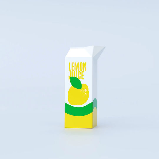 Fluid Market Διακοσμητικό Βάζο Κίτρινο 8x8xΥ23cm