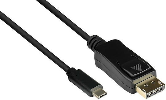 Good Connections Video Cable USB-C male - DisplayPort 60W PD Μαύρο 5m GC-M0108