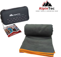 AlpinPro Πετσέτα Microfiber Σώματος Γκρι 90x180εκ.
