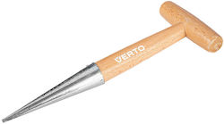 Verto 15g425 Plantator Metalic cu Mâner din Lemn