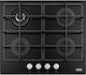 Franke Smart FHSM 604 3G DC BK C Natural Gas Cooktop Autonomous 60x50εκ.