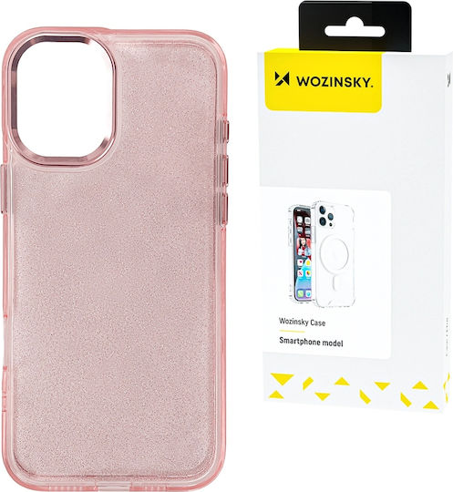 Wozinsky Glitter Umschlag Rückseite Silikon Rosa (Galaxy S24 FE)