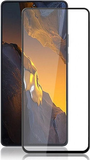 Full Glue Full Face Tempered Glass Μαύρο (Poco F5)