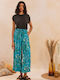 Femei Din material textil Pantaloni cu elastic Leopard Aqua