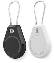 Hurtel 2 τμχ Θήκη Μπρελόκ Σιλικόνης για AirTag Black + White