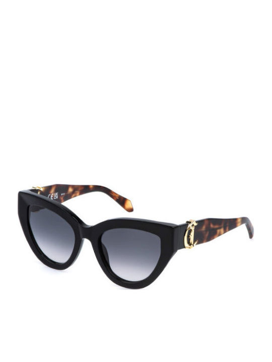 Just Cavalli Women's Sunglasses with Brown Tartaruga Plastic Frame and Black Gradient Lens JC143V 700J