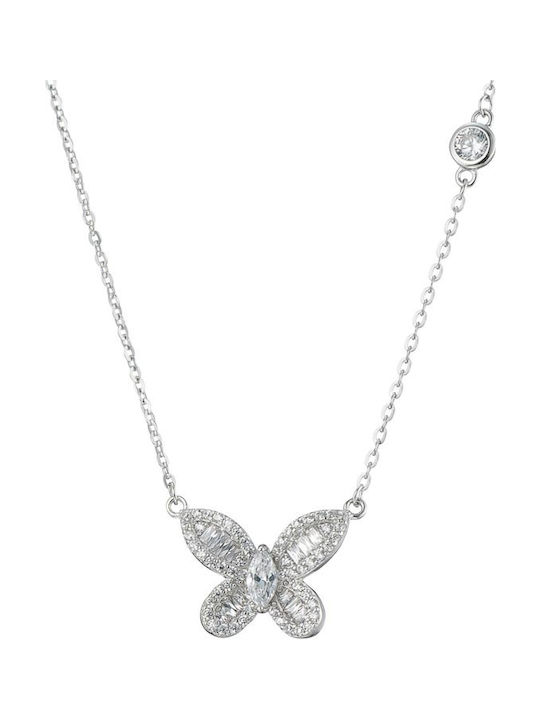 Jeweltude Charm mit Design Schmetterling aus Silber