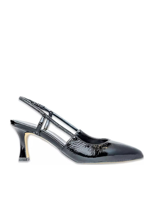 Lackleder Pumps Schwarz 170605-MAUR