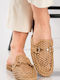 Flat Mules in Brown Color