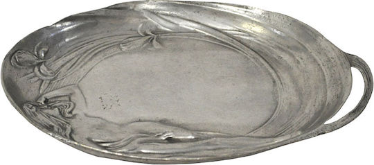 Dekorative Platte Silber 1Stück 25x18x2cm
