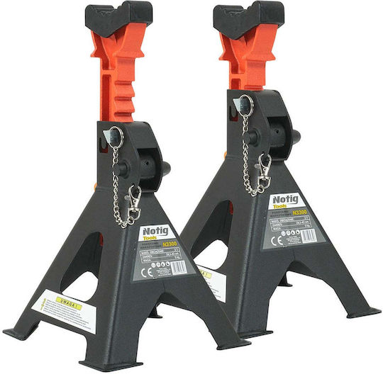 Notig Set Car Support Stands with Maximum Pressure Up to 3 Tons