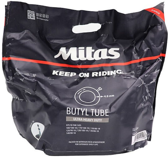Mitas Motorcycle Inner Tubes 100/100-18 110/100-18 120/80-18 120/90-18 120/100-18 130/100-18 140/80-18