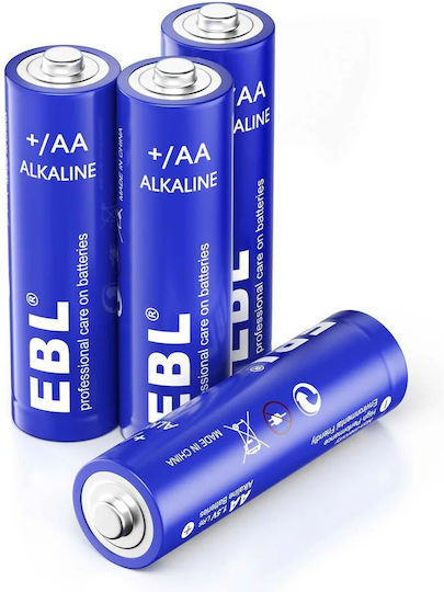 EBL Alkaline Batteries AA 1.5V 4pcs