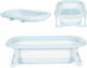 Ecotoys Cadă pliabilă pentru bebeluși Gri