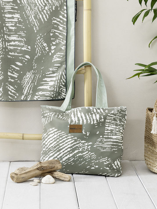Nima Bali Breeze Stoff Strandtasche Grün
