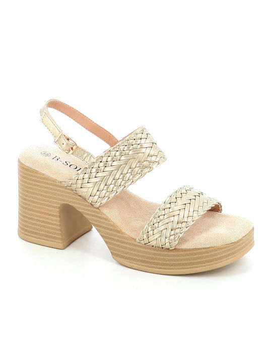 B-Soft Sandalen Gold