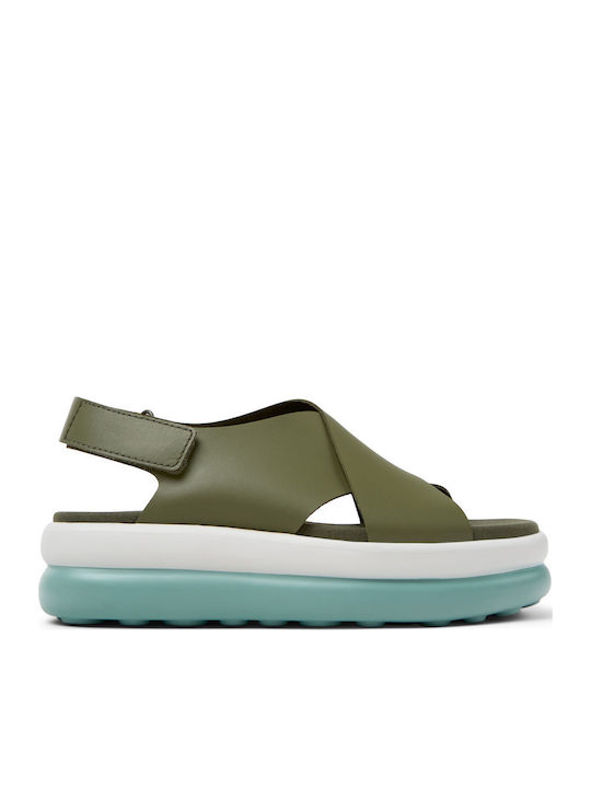 Camper Δερμάτινα Γυναικεία Σανδάλια Flatforms Π...
