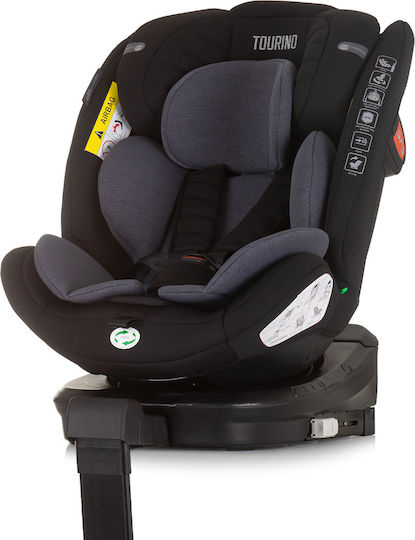 Chipolino Tourino Scaun Auto pentru Copii i-Size cu Isofix Negru 0-36 kg
