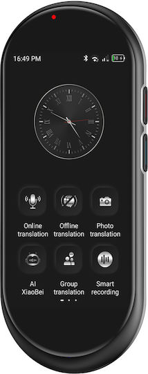 Translator Ai Maxcom Mtalk Mt100 Wi-fi 4g Sim 4.1 Inch Display 1500 Mah Up To 6 Hours Battery Life Black
