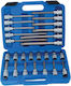 Satra Căpăcei Multidenti cu Patrat de Prindere 1/2" Set 26buc