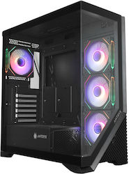 Trendsonic FC-AR17A-ARGB Геймърско бюро Midi Tower със страничен прозорец