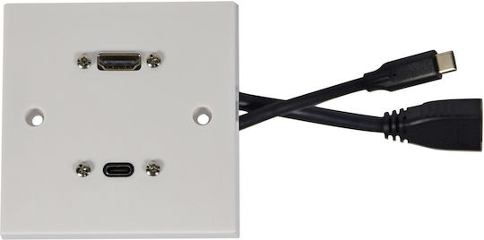 Av Link Wall Plate Usb-c/hdmi 8k 122.387uk
