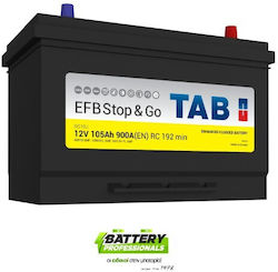TAB Μπαταρία Φορτηγού Efb Stop με Χωρητικότητα 105Ah