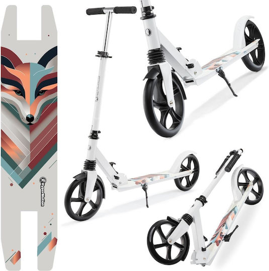 HyperMotion Scuter Copii Pliabil City Swift Winter Fox 2 Roți Pentru 6+ Ani Alb