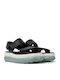 Pelotas Flota Up Δερμάτινα Γυναικεία Σανδάλια Flatforms Μαύρα