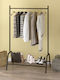 Megapap Floor Garment Rack made of Metal Black 87.6x36x136cm