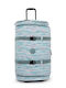Kipling Valiză Mare De Călătorie Din Material Textil Palmtree Leaves Cu 4 Roți Înălțime 76 Cm